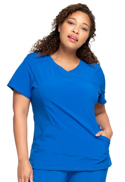 Zdravotnícke oblečenie - Dámske zdravotnícke blúzy - Zdravotnícka blúza pre lekárky  INFINITY - kráľovská modrá | medical-uniforms