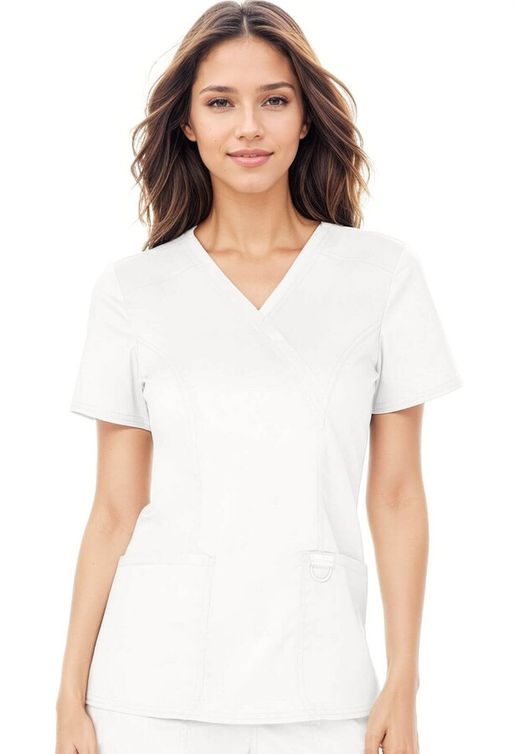 Zdravotnícke oblečenie - Blúzky - Dámska zdravotnícka blúza Cherokee REVOLUTION WWE610 - biela | medical-uniforms