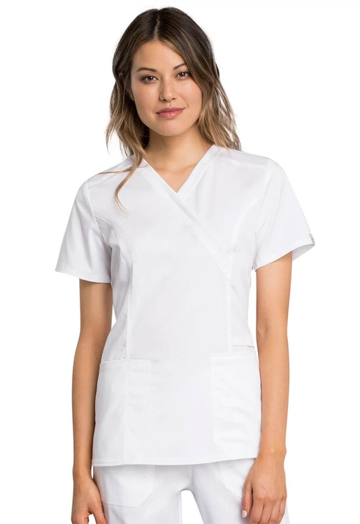 Zdravotnícke oblečenie - Dámske zdravotnícke blúzy - Dámska zdravotnícka blúza Cherokee REVOLUTION TECH - biela | medical-uniforms