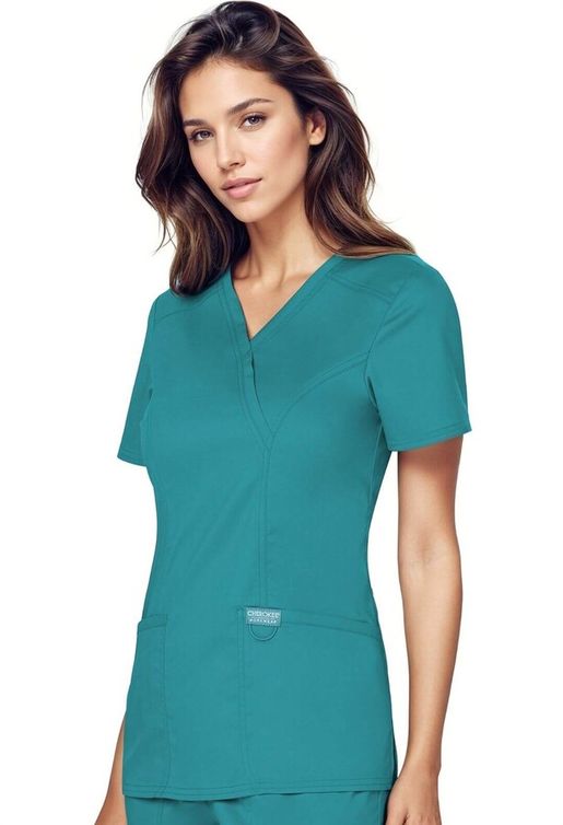 Zdravotnícke oblečenie - Blúzky - Dámska zdravotnícka blúza Cherokee REVOLUTION - modrozelená | medical-uniforms