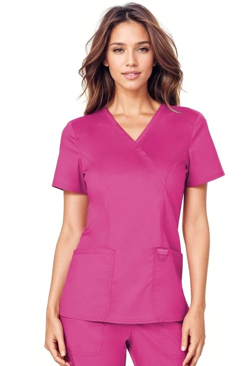 Zdravotnícke oblečenie - Dámske zdravotnícke blúzy - Dámska zdravotnícka blúza Cherokee REVOLUTION - ružová | medical-uniforms