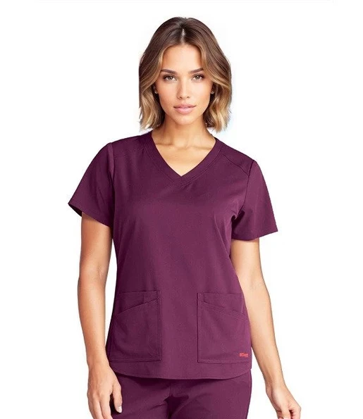 Zdravotnícke oblečenie - Akciová ponuka zdravotníckeho oblečenia - Dámska zdravotnícka blúza Grey´s Anatomy STRETCH EXPERIENCE - vínová | medical-uniforms