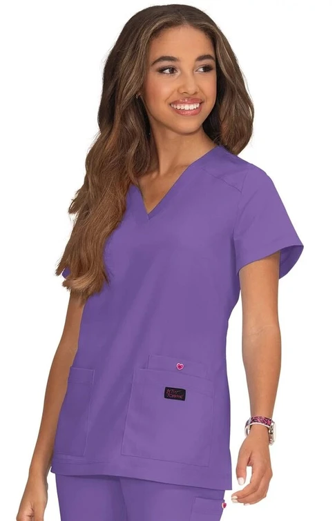 Zdravotnícke oblečenie - Novinky - Dámska zravotnícka blúza FRESH TOP - fialová | medical-uniforms