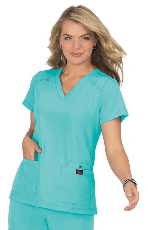 Zdravotnícke oblečenie - Novinky - Dámska zravotnícka blúza FRESH TOP - fresh mint | medical-uniforms