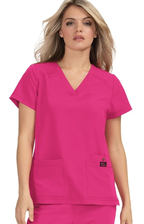Zdravotnícke oblečenie - Novinky - Dámska zravotnícka blúza FRESH TOP - ružová | medical-uniforms