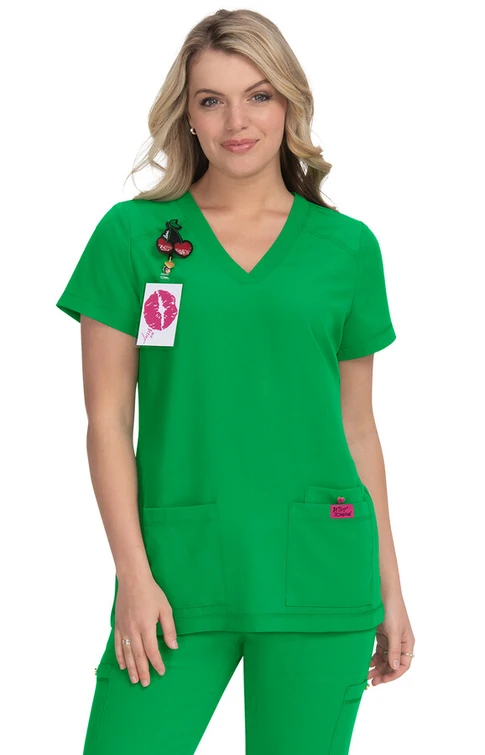 Zdravotnícke oblečenie - Dámske zdravotnícke blúzy - Dámska zravotnícka blúza FRESH TOP - zelená | medical-uniforms