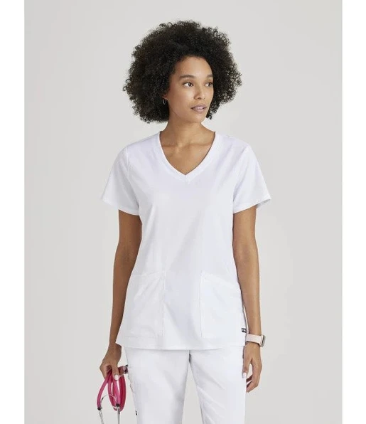 Zdravotnícke oblečenie - Akciová ponuka zdravotníckeho oblečenia - Dámska zdravotnícka  blúza GREY´S - biela | medical-uniforms
