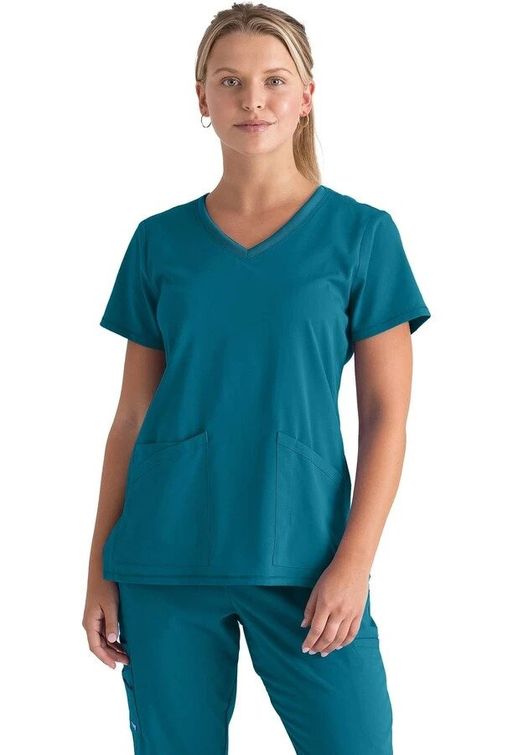 Zdravotnícke oblečenie - Akciová ponuka zdravotníckeho oblečenia - Dámska zdravotnícka  blúza GREY´S - karibská modrá | medical-uniforms