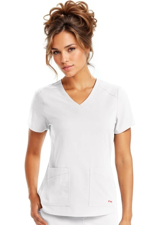 Zdravotnícke oblečenie - Dámske zdravotnícke blúzy - Dámska zdravotnícka blúza Grey´s Anatomy STRETCH EXPERIENCE - biela | medical-uniforms