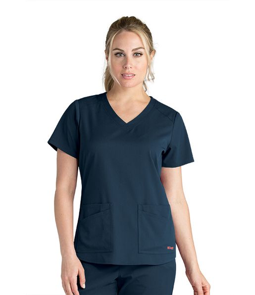 Zdravotnícke oblečenie - Dámske zdravotnícke blúzy - Dámska zdravotnícka blúza Grey´s Anatomy STRETCH EXPERIENCE - cínová | medical-uniforms