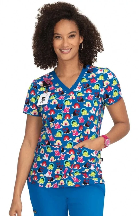 Zdravotnícke oblečenie - Dámske zdravotnícke blúzy - Dámska zdravotnícka blúza KORYTNAČIA AMBULANCIA | medical-uniforms