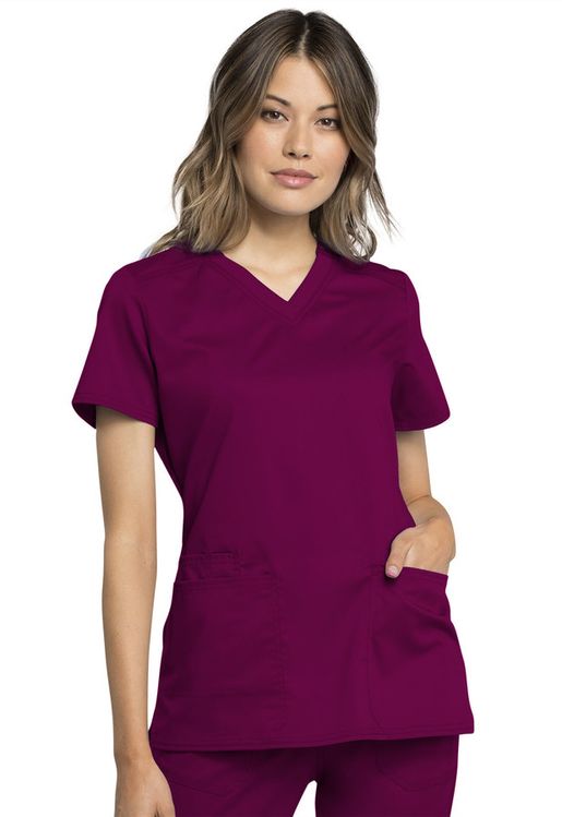 Zdravotnícke oblečenie - Novinky - Dámska blúza CERTAINTY PLUS vo farbe vínová | medical-uniforms