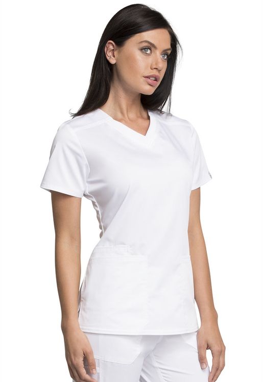 Zdravotnícke oblečenie - Vrátený tovar - Dámska blúza CERTAINTY PLUS vo farbe biela | medical-uniforms