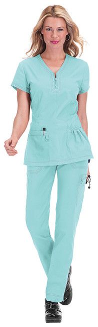 Zdravotnícke oblečenie - Koi - blúzy - Dámska zdravotnícka blúza Stretch Mackenzie Top vo farbe mentolová | medical-uniforms