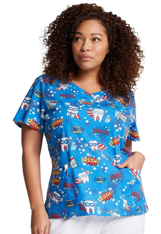 Zdravotnícke oblečenie - Dámske zdravotnícke blúzy - Dámska zdravotnícka blúza SUPER SMILE | medical-uniforms