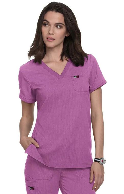 Zdravotnícke oblečenie - Koi - blúzy - Dámska zdravotnícka blúza VIVACIOUS TOP - fialová | medical-uniforms