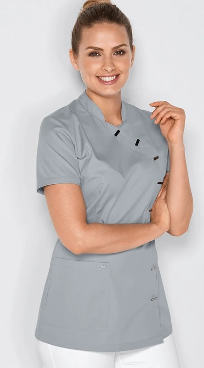 Zdravotnícke oblečenie - 7days - blúzy - Dámska blúza ELEGANT - sivá | Medical-uniforms.sk
