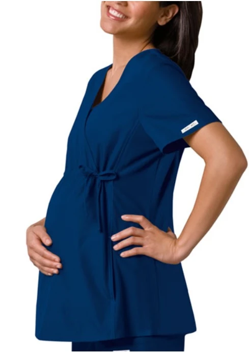 Zdravotnícke oblečenie - Blúzy - Tehotenská dámska blúza Cherokee – námornícka modrá | medical-uniforms