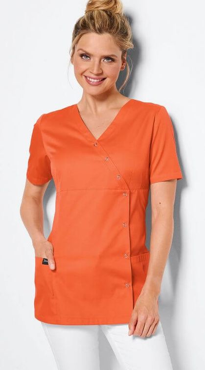 Zdravotnícke oblečenie - 7days - blúzy - Dámska zdravotnícka tunika COLOR  - oranžová | Medical-uniforms.sk