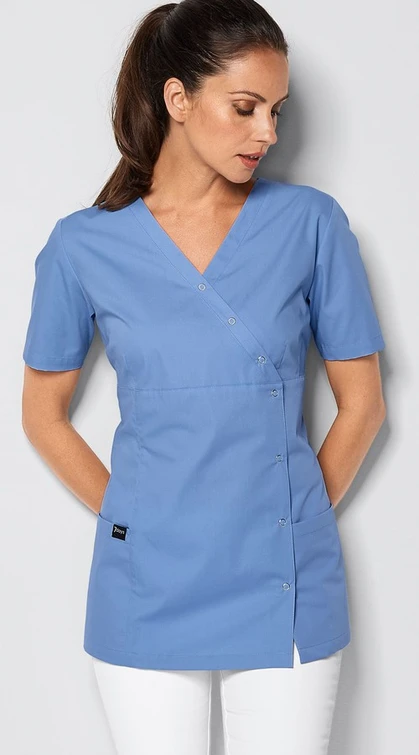 Zdravotnícke oblečenie - 7days - blúzy - Dámska zdravotnícka tunika COLOR 95° - hellblau | Medical-uniforms.sk