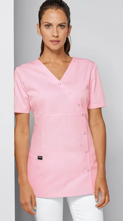 Zdravotnícke oblečenie - 7days - blúzy - Dámska zdravotnícka tunika COLOR 95° - ružová | Medical-uniforms.sk