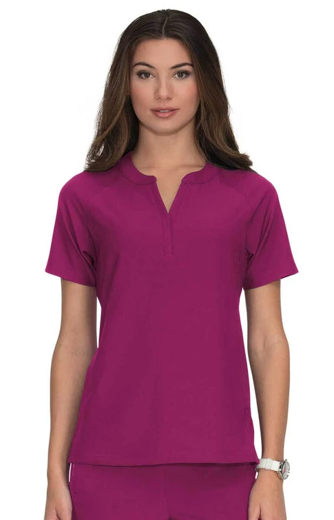 Zdravotnícke oblečenie - Dámske zdravotnícke blúzy - Dámska zdravotnícka blúza ACTION TOP - magenta  | medical-uniforms