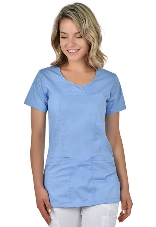 Zdravotnícke oblečenie - B-Well - blúzy - Dámska zdravotnícka blúza INESS modrá | Medical-uniforms.sk
