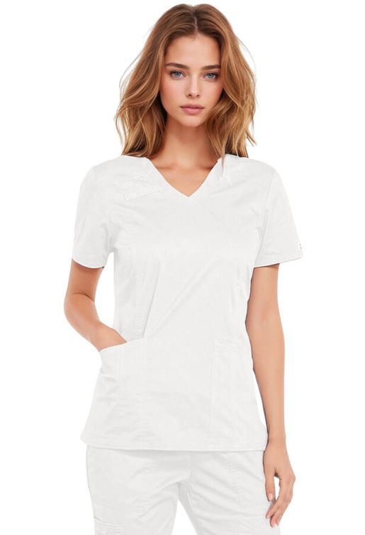 Zdravotnícke oblečenie - Dámske zdravotnícke blúzy - Zdravotnícka blúza Cherokee Core Stretch BEST - biela od medical uniforms