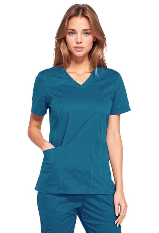 Zdravotnícke oblečenie - Dámske zdravotnícke blúzy - Dámska zdravotnícka blúza - karibská modrá | medical-uniforms