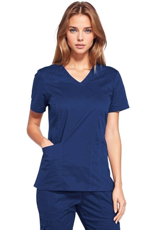 Zdravotnícke oblečenie - Dámske zdravotnícke blúzy - Dámska zdravotnícka blúza - námornícka modrá | Medical-uniforms