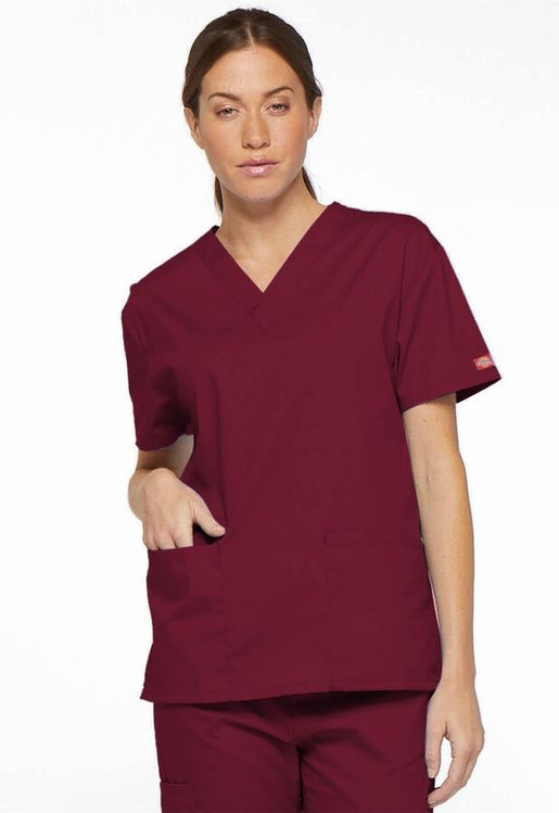 Zdravotnícke oblečenie - Blúzy - Dámska/unisex zdravotnícka blúza - vínová | Medical-uniforms