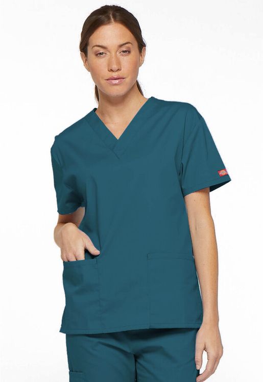 Zdravotnícke oblečenie - Dámske zdravotnícke blúzy - Dámska blúza Dickies - karibská modrá | Medical-uniforms