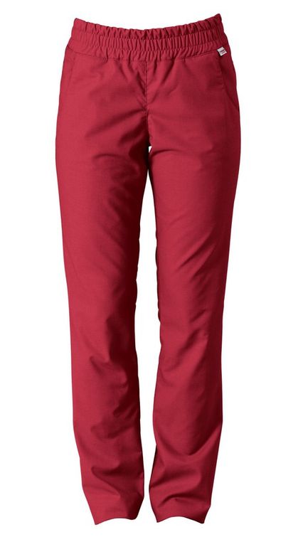 Zdravotnícke oblečenie - 7days - nohavice - Dámske zdravotnícke nohavice BEQUEME - RED CHERRY | medical-uniforms