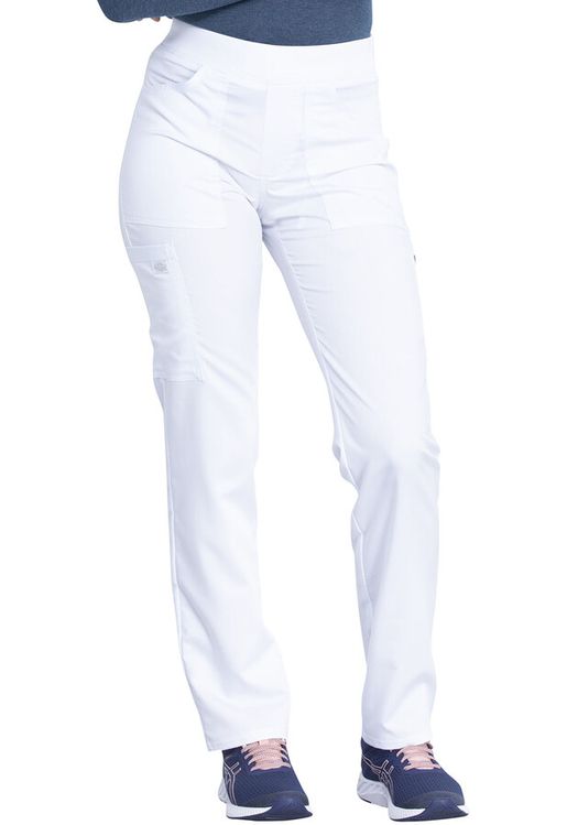 Zdravotnícke oblečenie - Nohavice - Dámske zdravotnícke nohavice Dickies Balance na gumu - biela | medical-uniforms