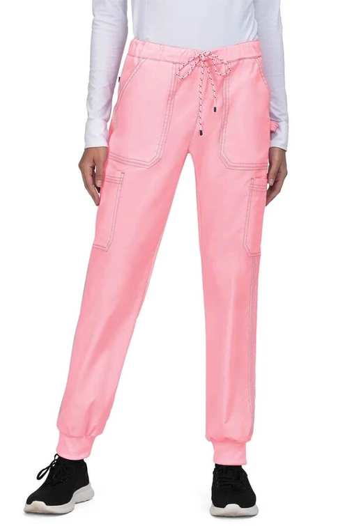Zdravotnícke oblečenie - Dámske nohavice - Dámske zdravotnícke nohavice Giana Stretch - ružová | medical-uniforms