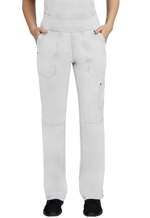 Zdravotnícke oblečenie - Healing Hands - Dámske zdravotnícke nohavice na gumu v páse TORI - biela  | medical-uniforms