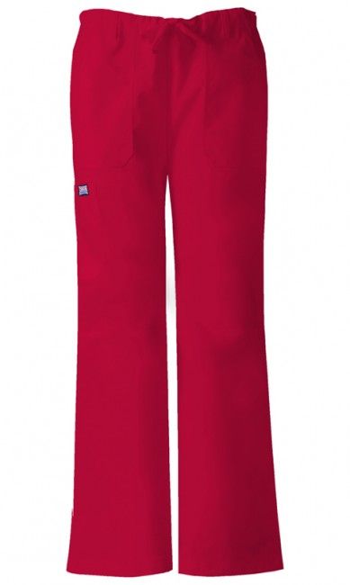 Zdravotnícke oblečenie - Dámske nohavice - Dámske zdravotnícke nohavice nízkym sedlom - červená | medical-uniforms