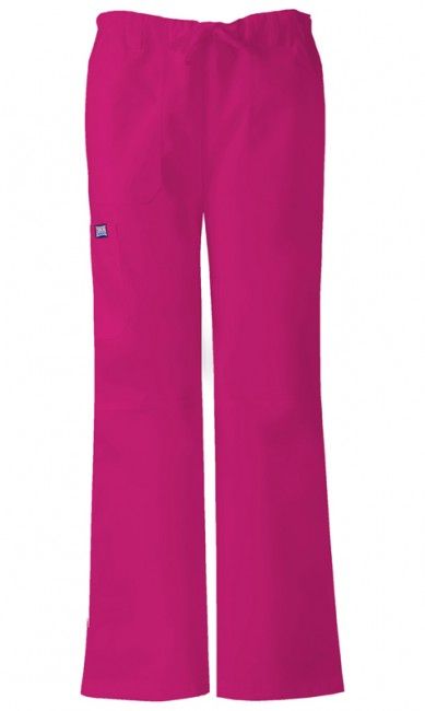 Zdravotnícke oblečenie - Dámske nohavice - Dámske zdravotnícke nohavice s nízkym sedom - malinová | medical-uniforms