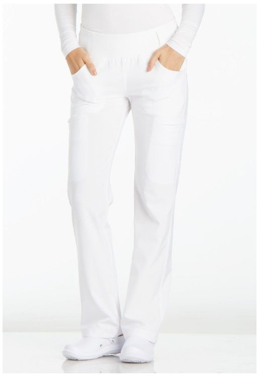 Zdravotnícke oblečenie - Dámske nohavice - Zdravotnícke nohavice s vysokým pásom IFLEX - biela | medical-uniforms