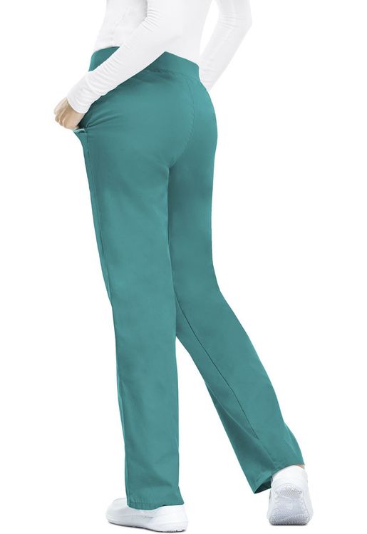 Zdravotnícke oblečenie - Vrátený tovar - Dámske nohavice s elastickým pásom - modrozelená | medical-uniforms