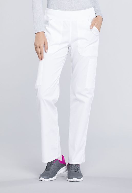 Zdravotnícke oblečenie - Dámske nohavice - Dámske zdravotníce nohavice s elastickým pásom na gumu - biela | medical-uniforms