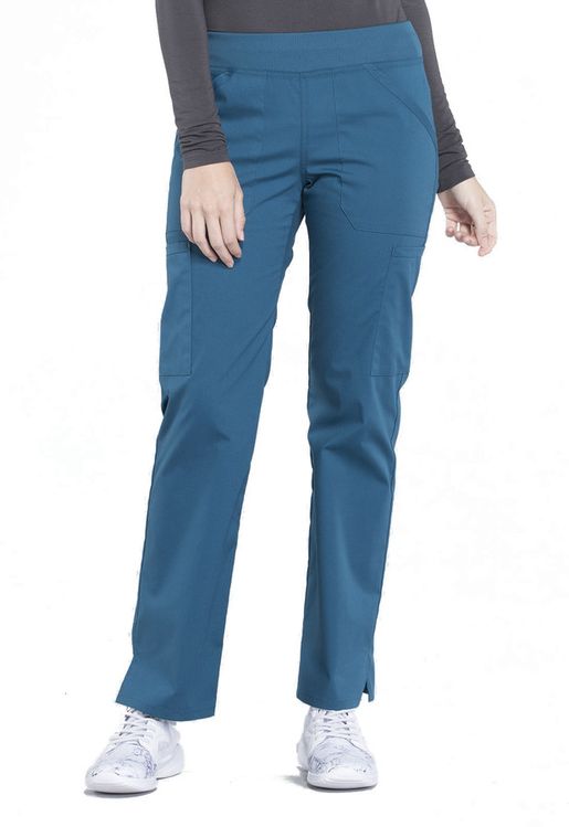 Zdravotnícke oblečenie - Dámske nohavice - Dámske zdravotníce nohavice s elastickým pásom na gumu - karibská modrá | medical-uniforms