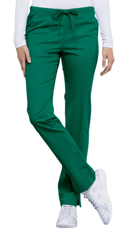 Zdravotnícke oblečenie - Dámske nohavice - Dámske zdravotnícke slim nohavice - poľovnícka zelená | medical-uniforms