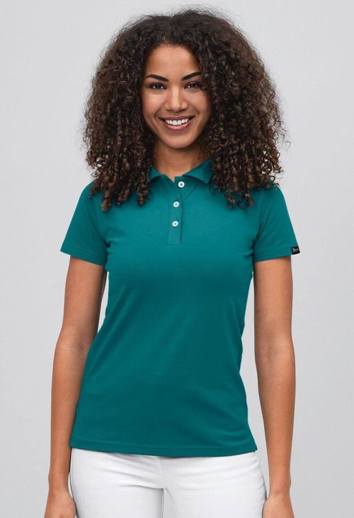 Zdravotnícke oblečenie - Tričká - Dámska polokošeľa - smaragd | medical-uniforms