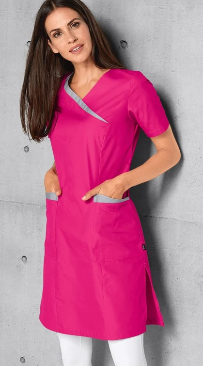 Zdravotnícke oblečenie - 7days - iné - Dámske zdravotnicke šaty ACTIVE - ružová | Medical-uniforms.sk
