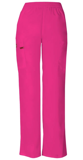 Zdravotnícke oblečenie - Nohavice - Dámske zdravotnícke nohavice s gumou - ružová | medical-uniforms
