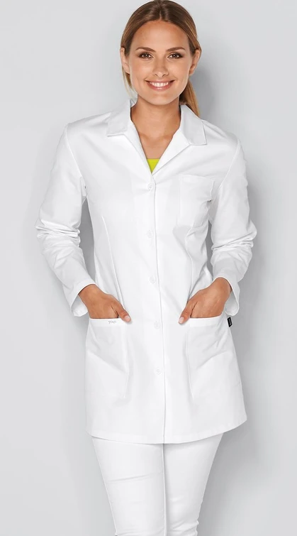 Zdravotnícke oblečenie - 7days - iné - Dámsky zdravotnícky plášť PROFESSIONAL - biela | Medical Uniforms
