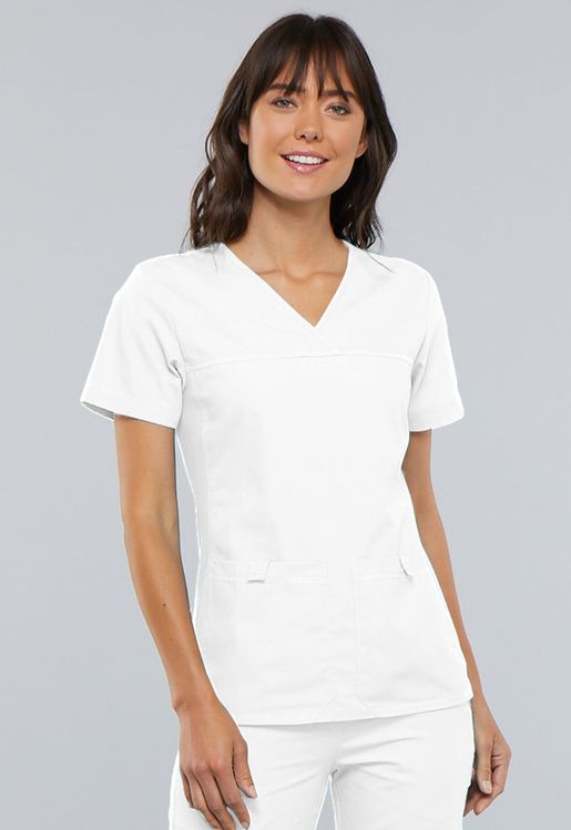 Zdravotnícke oblečenie - Vrátený tovar - Elegantná dámska zdravotnícka blúza - biela | medical-uniforms