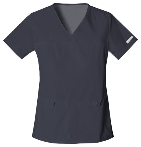 Zdravotnícke oblečenie - Dámske zdravotnícke blúzy - Elegantná dámska zdravotnícka blúza - cínová | medical-uniforms