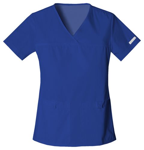 Zdravotnícke oblečenie - Dámske zdravotnícke blúzy - Elegantná dámska zdravotnícka blúza - galaktická modrá | medical-uniforms